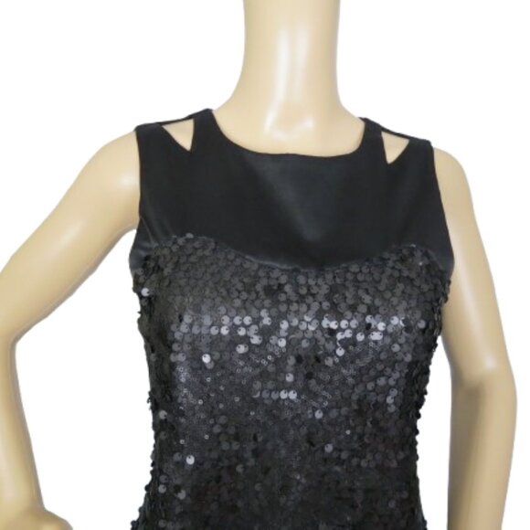 Vero Moda Black Sequin Mini Dress - Picture 2 of 8